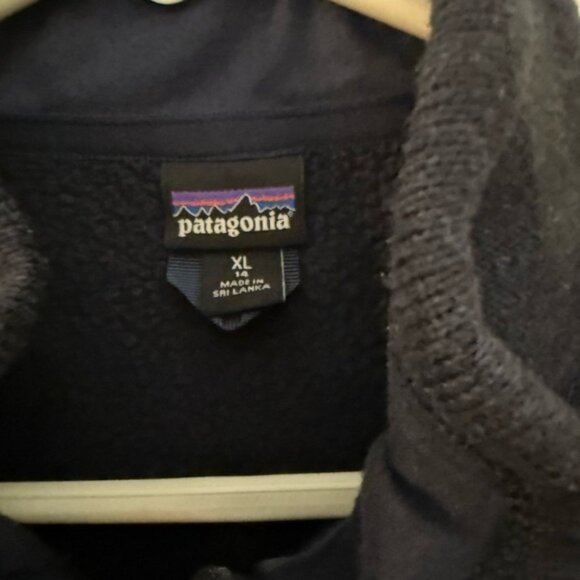 Patagonia Ladies Dark Blue Better Sweater zip up jacket XL two pockets inside - Picture 4 of 7